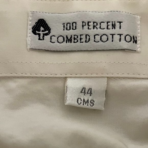 Men's Long Sleeves Shirt, Louis Philippe, 44Cms,White,Preloved in Good Condition - Picture 5 of 5